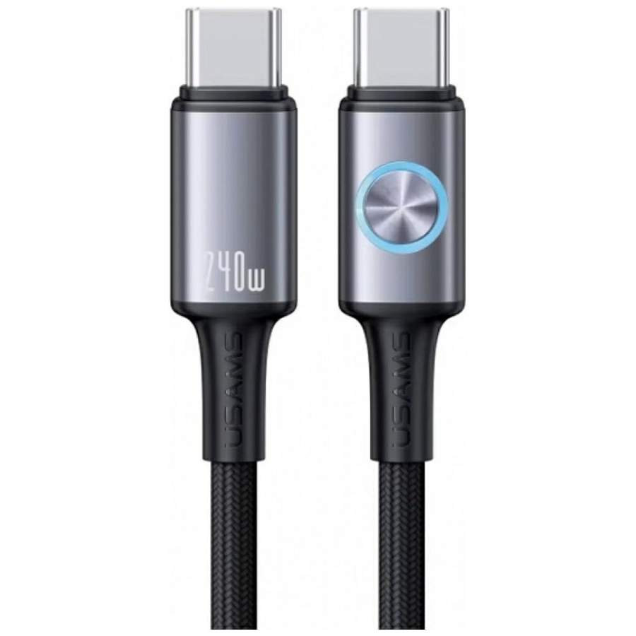Kabelis USAMS Huan Series SJ751 240W USB-C uz USB-C 1,2 m tumšs