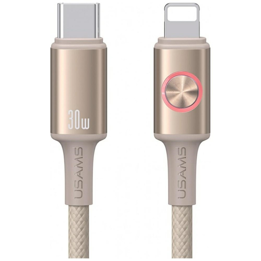 Kabelis USAMS Huan Series SJ753 30W USB-C uz USB-C 1,2 m titāna