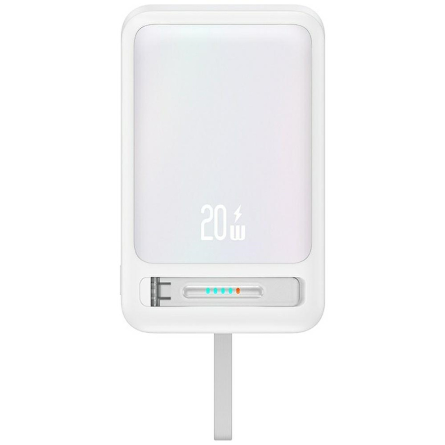 Portatīvais lādētājs USAMS XM Series CD219 10000mAh Magnetic Wireless balts
