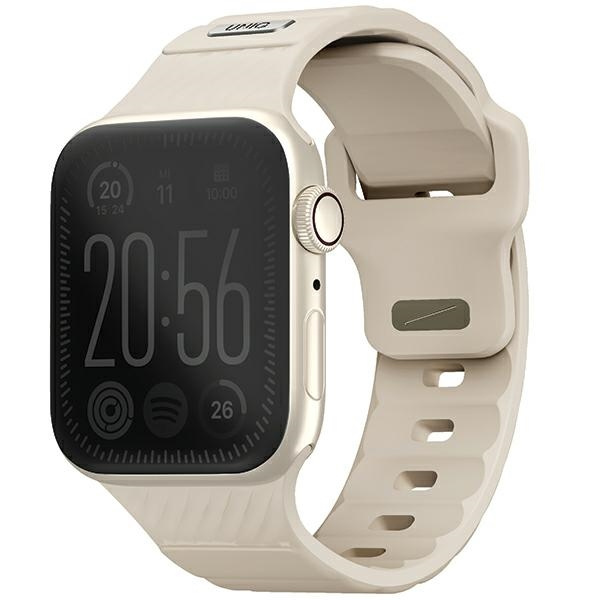 UNIQ siksniņa Stride Apple Watch Series 1/2/3/4/5/6/7/8/9/SE/SE2 38/40/41mm FKM gumijas haki