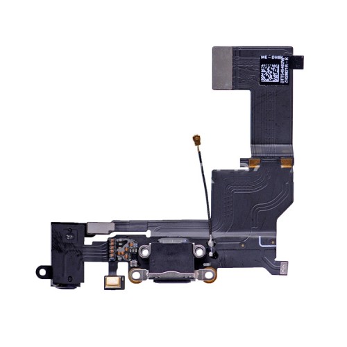 Charging Port Saderīgs ar Apple iPhone SE Ar Flex Melns HQ