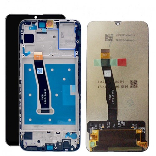 LCD Displejs Saderīgs ar Huawei P Smart 2019 / 2020 Melns ar frame HQ