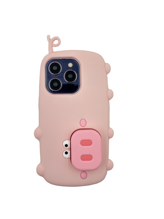 Maciņš 3D PIG AR IPHONE 15 PRO STAND
