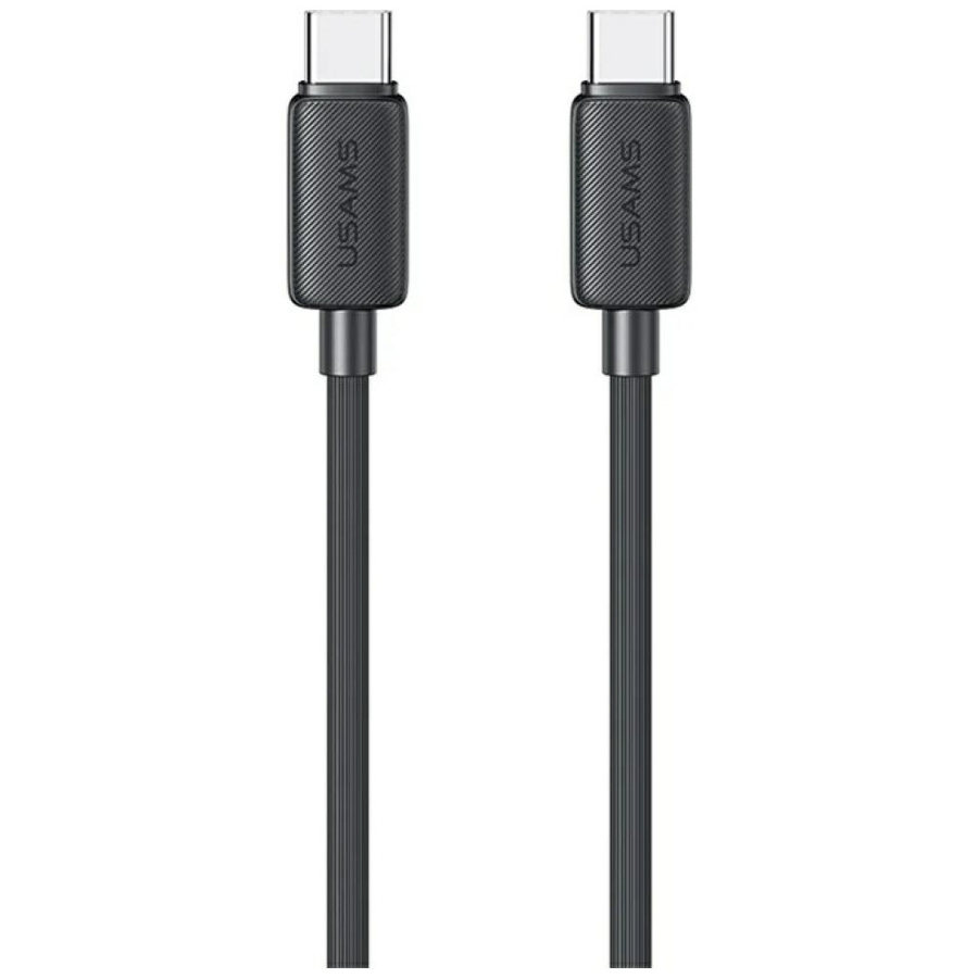 USAMS kabelis KY Series US-SJ691 60W USB-C uz USB-C 1m melns