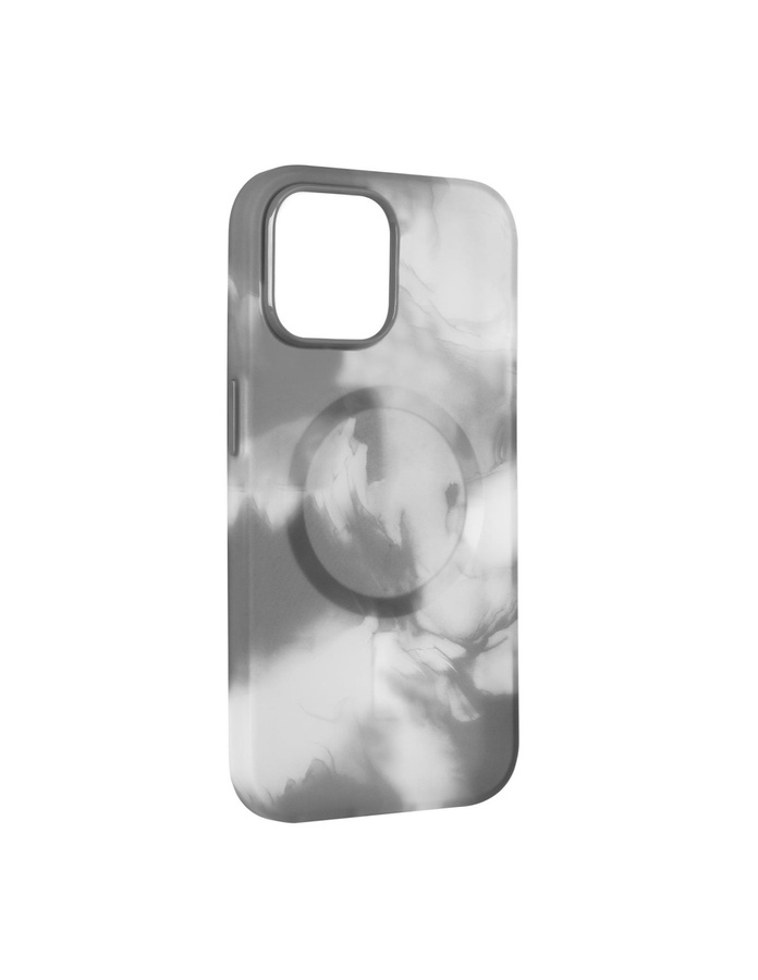 iPhone 15 Pro Max Puro AQUA elastīgs plastmasas maciņš - saderīgs ar MagSafe - sudraba