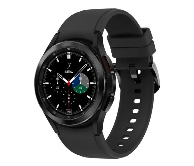 [OUTLET] Samsung Galaxy Watch 4 Classic 46mm BT R890N melns ar gumijas siksniņu melns B klase