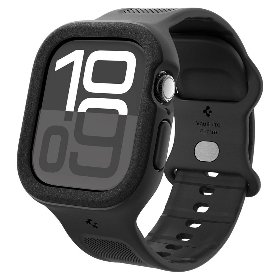 SPIGEN VAULT PRO APPLE WATCH 10 (42 MM) MATĒTS MELNS