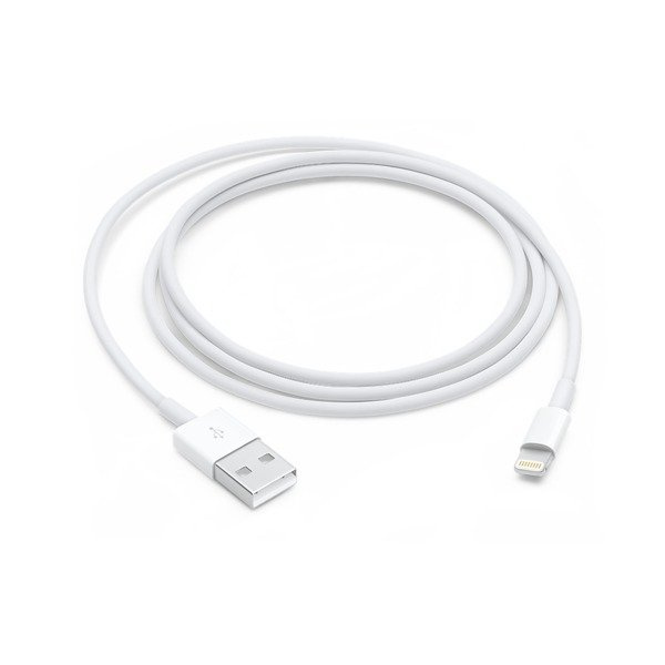 APPLE kabelis USB MD818ZM / A IPHONE LIGHTING 8-PIN 1M balts bez iepakojuma bez apmales