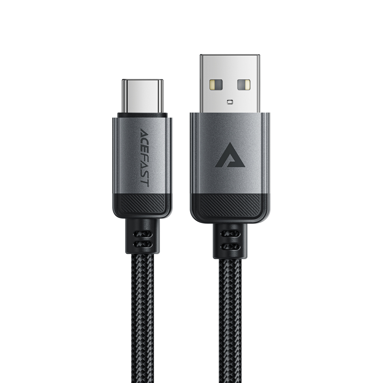 Acefast C20-04 USB-A - USB-C kabelis 480Mb/s 3A 1,2 m - melns