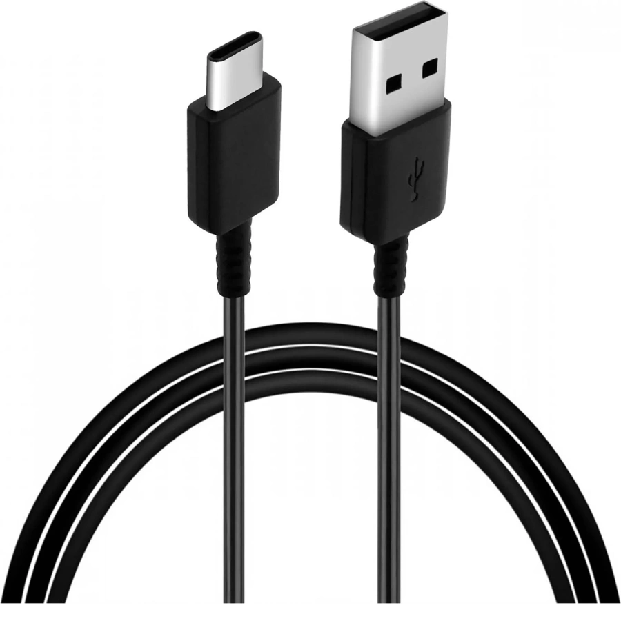 Samsung EP-DR140ABE USB-A - USB-C kabelis 0.8m (bez iepakojuma - aizstājējiepakojums) - melns