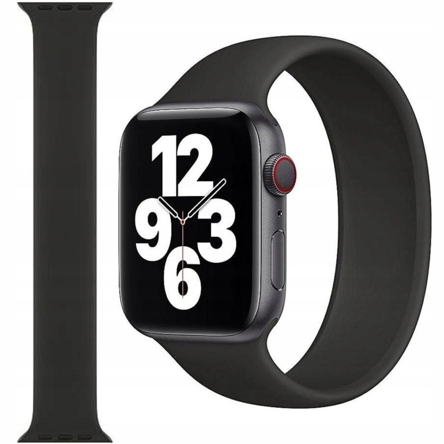 APPLE STRAP APPLE WATCH Solo Loop siksniņa MYT22ZM/A 40/41/42MM SIZE 6 BLACK oriģinālā plomba