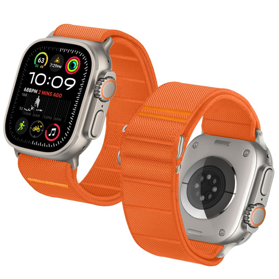 TECH-PROTECT NYLON SLIP APPLE WATCH 6 / 7 / 8 / 9 / 10 / SE / ULTRA 1 / 2 (44 / 45 / 46 / 49 MM) oranžs