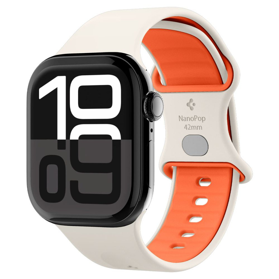 SPIGEN NANO POP APPLE WATCH 6 / 7 / 8 / 9 / 10 / SE (40 / 41 / 42 MM) oranžs bēšs