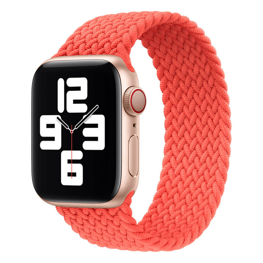 APPLE STRAP APPLE WATCH 3J268ZM/A pīta Solo Loop siksniņa 44/45/46/49MM SIZE 5 ELECTRIC ORANGE oriģinālā plomba