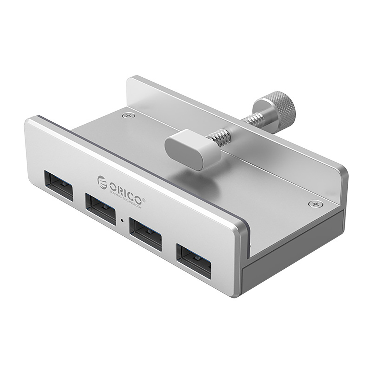 Orico MH4PU centrmezgls ar skavu 4x USB-A 3.0 sudrabs