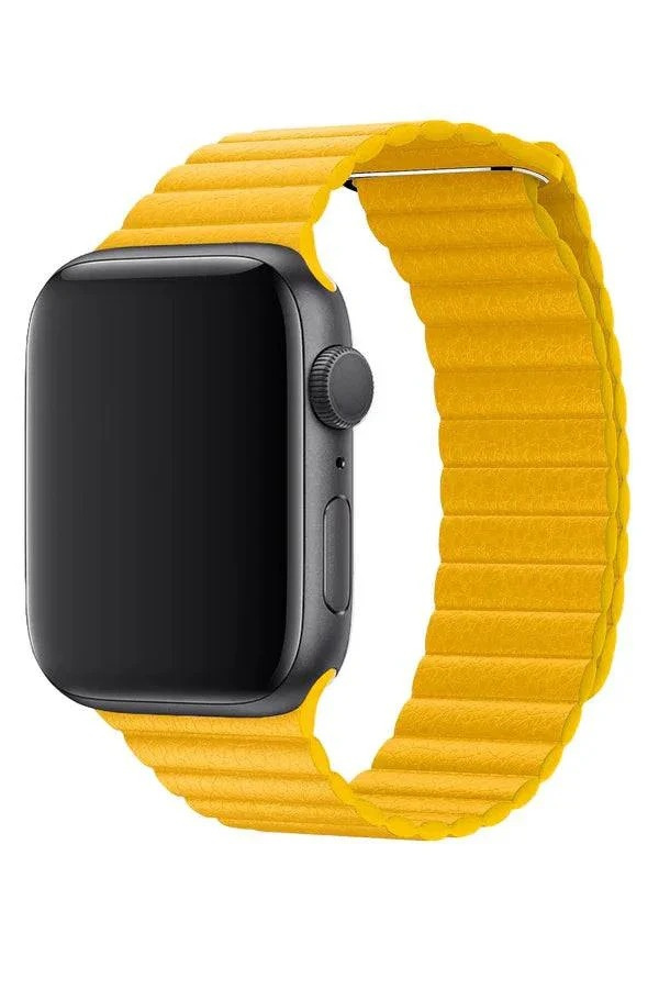 Apple Lemon ādas siksniņa 44mm / 45mm / 46mm / 49mm korpusiem - M izmērs, oriģinālā plomba, MXAD2ZM/A