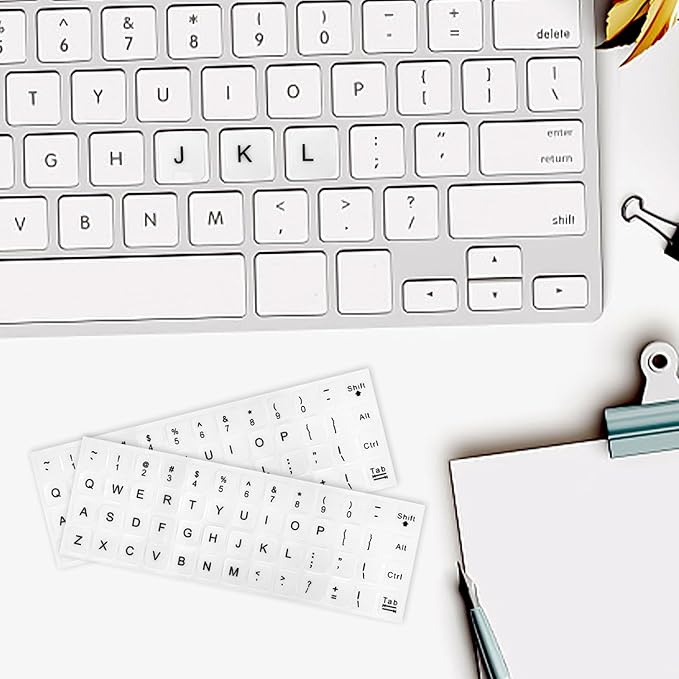 CHROMACRAFT klaviatūras uzlīmes baltas