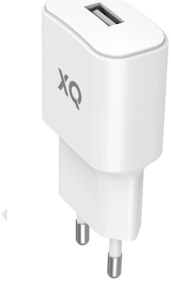 Xqisit USB-A 2.4A universāls sienas lādētājs balts (50856)