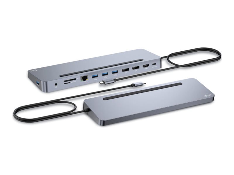 I-TEC USB-C Metal Ergonomic 4K 3x displeju doks