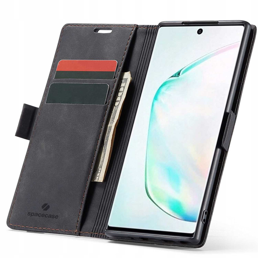 Spacecase maka maciņš Galaxy Note 10 melns