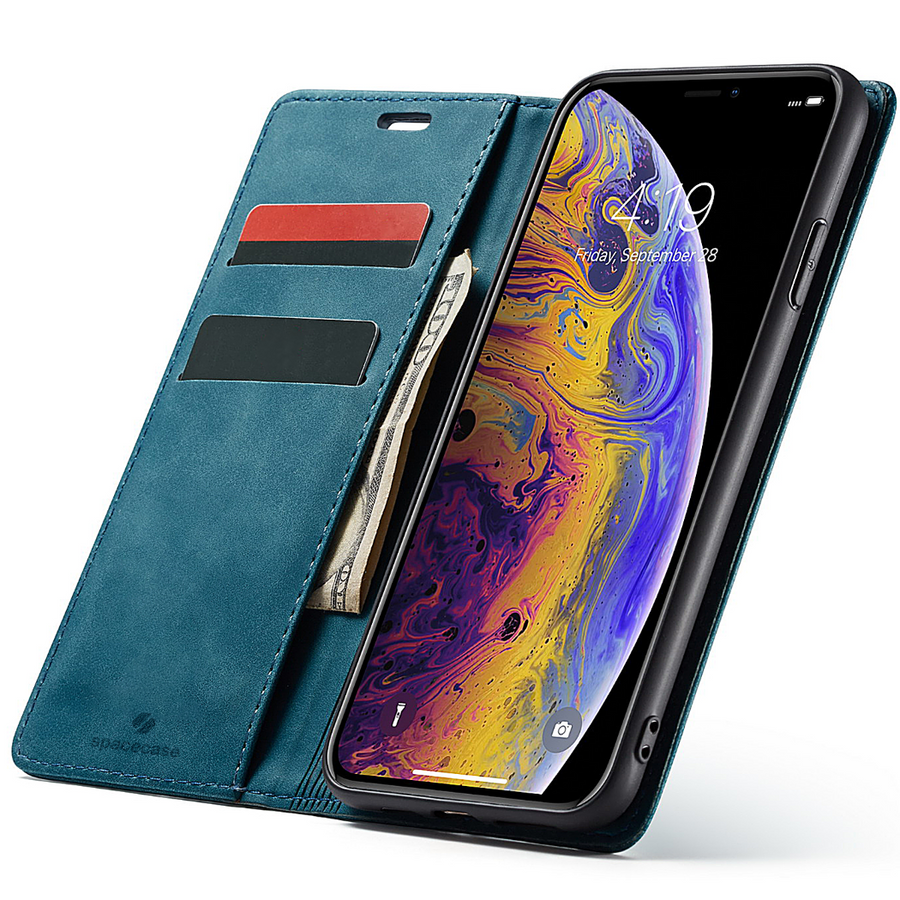 Spacecase maka maciņš iPhone Xs Max zils