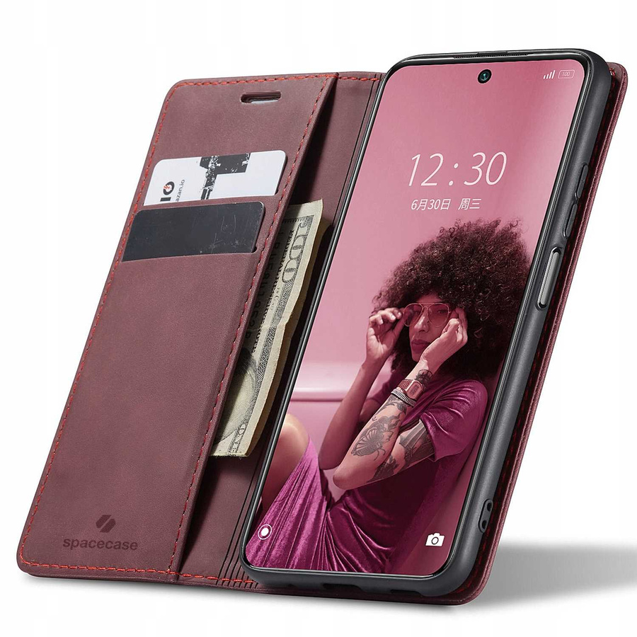 Spacecase maka maciņš Redmi Note 10 Pro sarkans