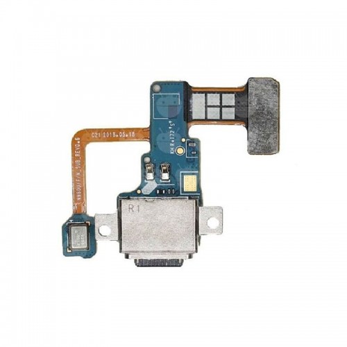 Charging Port Saderīgs ar Samsung N960 Note 9 Ar Flex / Plata OEM