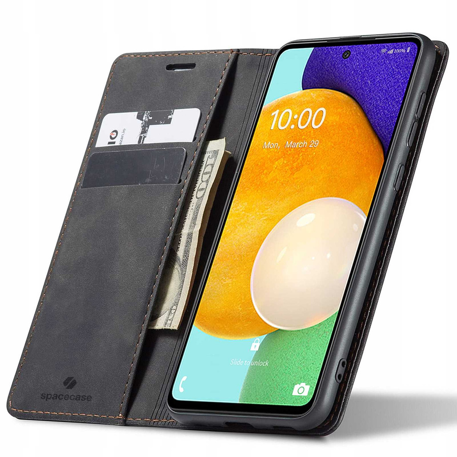 Spacecase maka maciņš Galaxy A53 melns