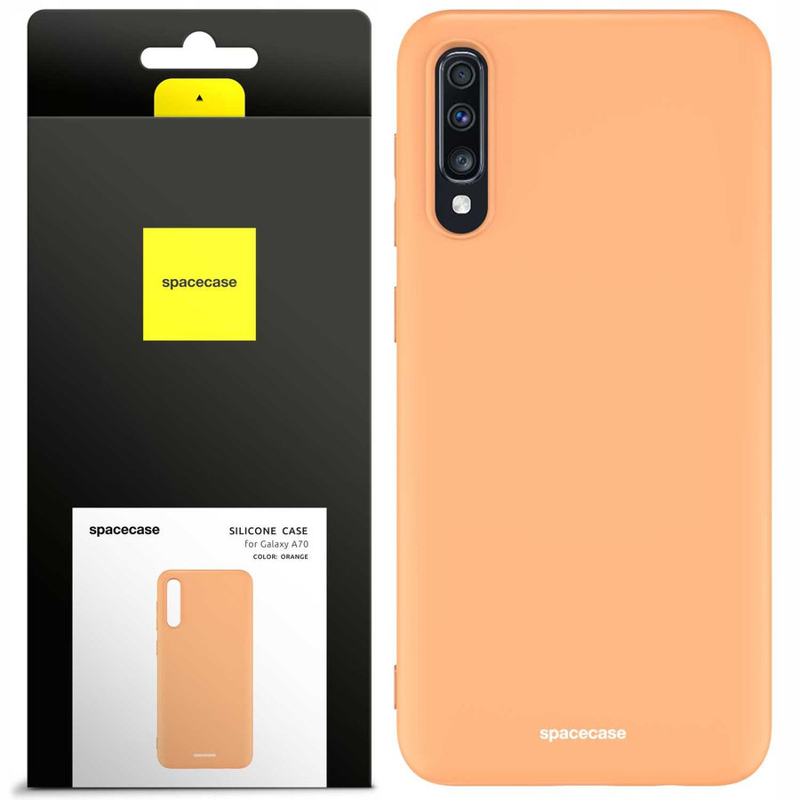 Spacecase Silikona maciņš Galaxy A70 oranžs