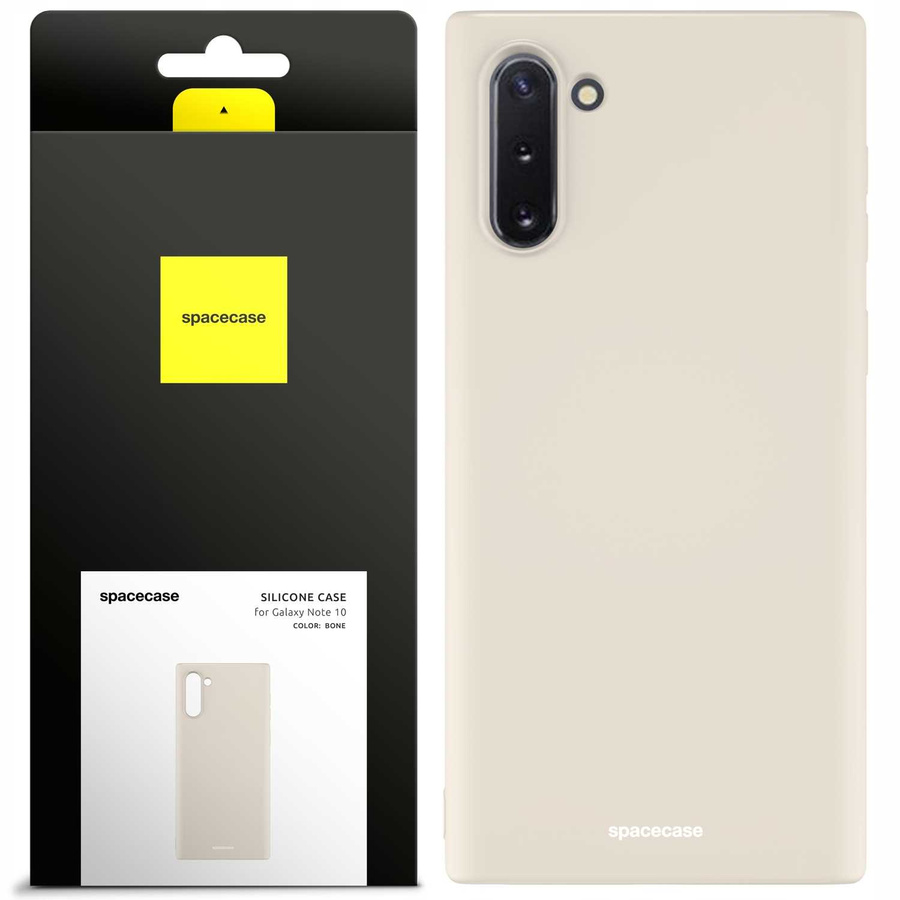 Spacecase Silikona maciņš Galaxy Note 10 kaula krāsas