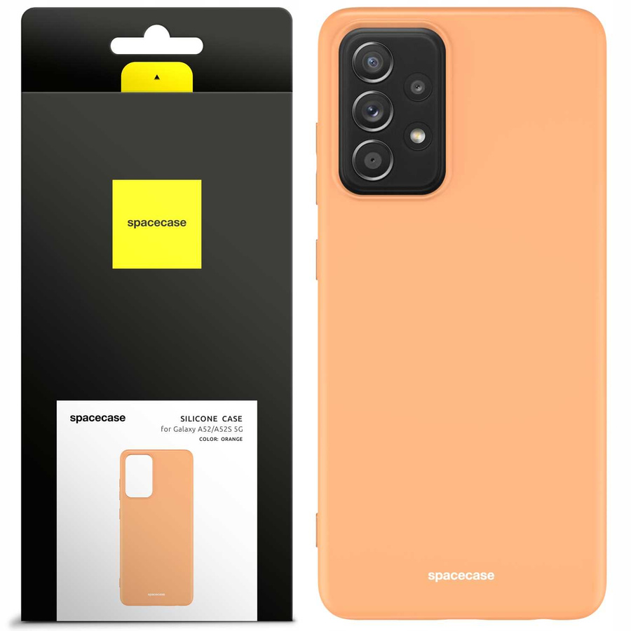 Spacecase silikona maciņš Galaxy A52/A52s oranžs