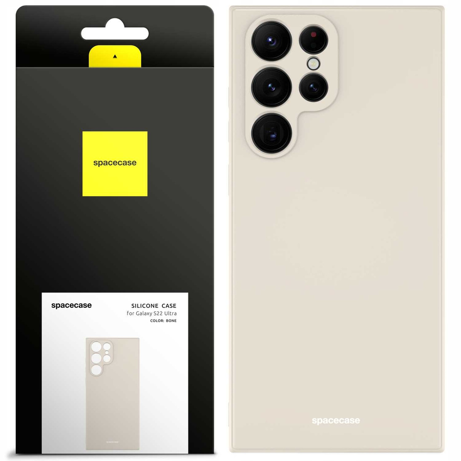Spacecase silikona maciņš Galaxy S22 Ultra kaula krāsas