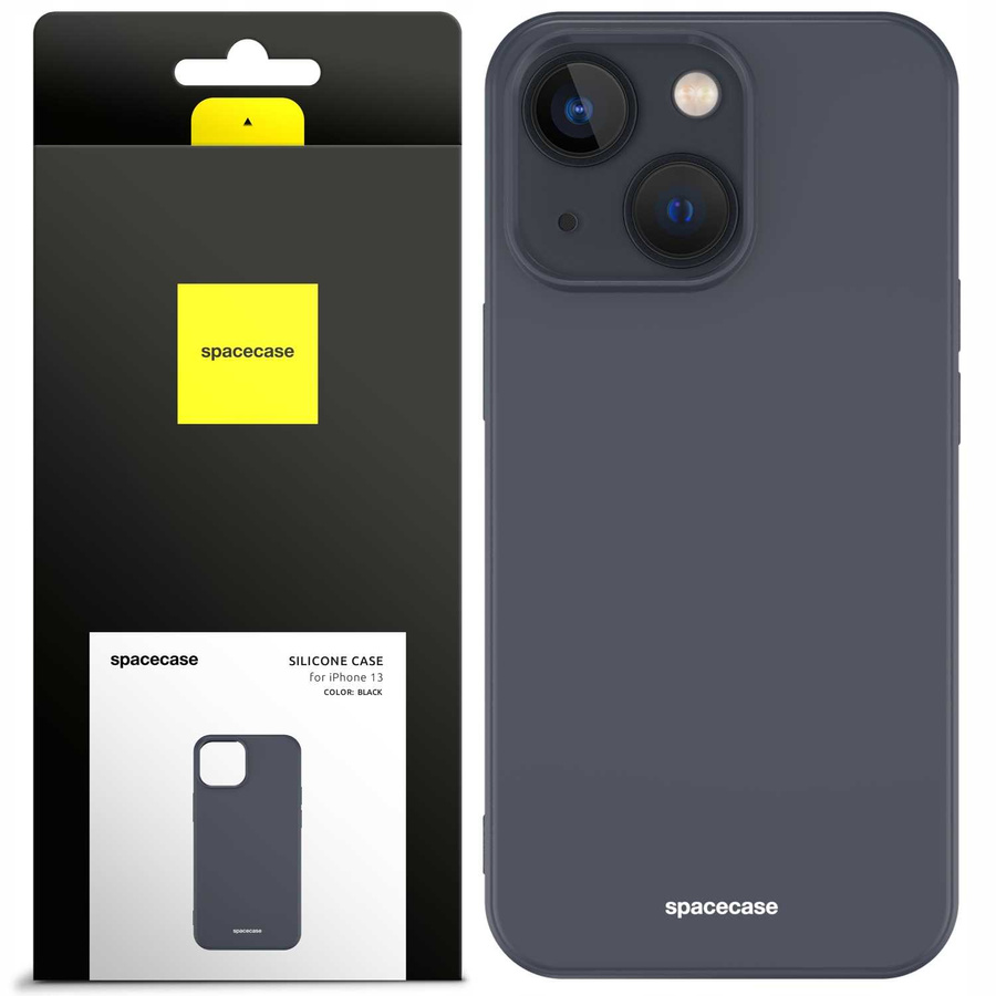 Spacecase silikona maciņš iPhone 13 melns