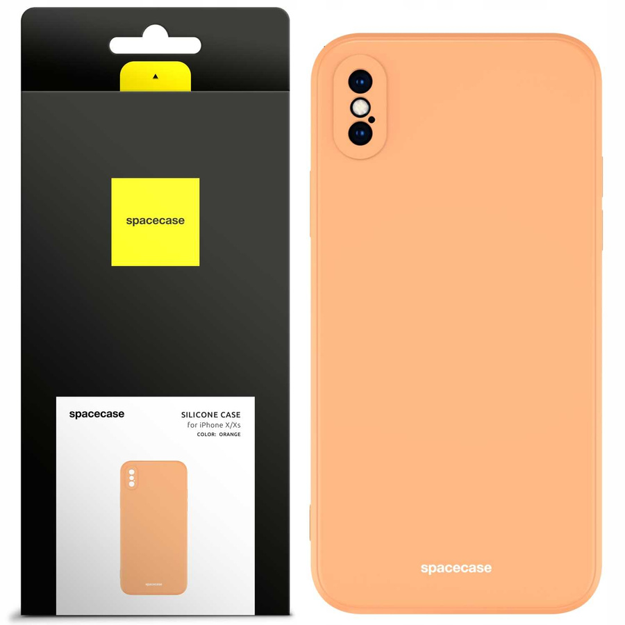 Spacecase silikona maciņš iPhone X/Xs oranžs