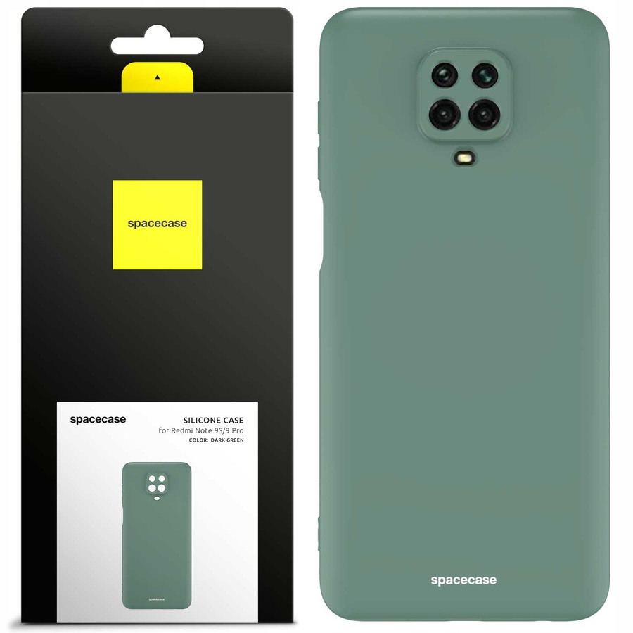 Spacecase silikona maciņš Redmi Note 9S/9 Pro tumši zaļš