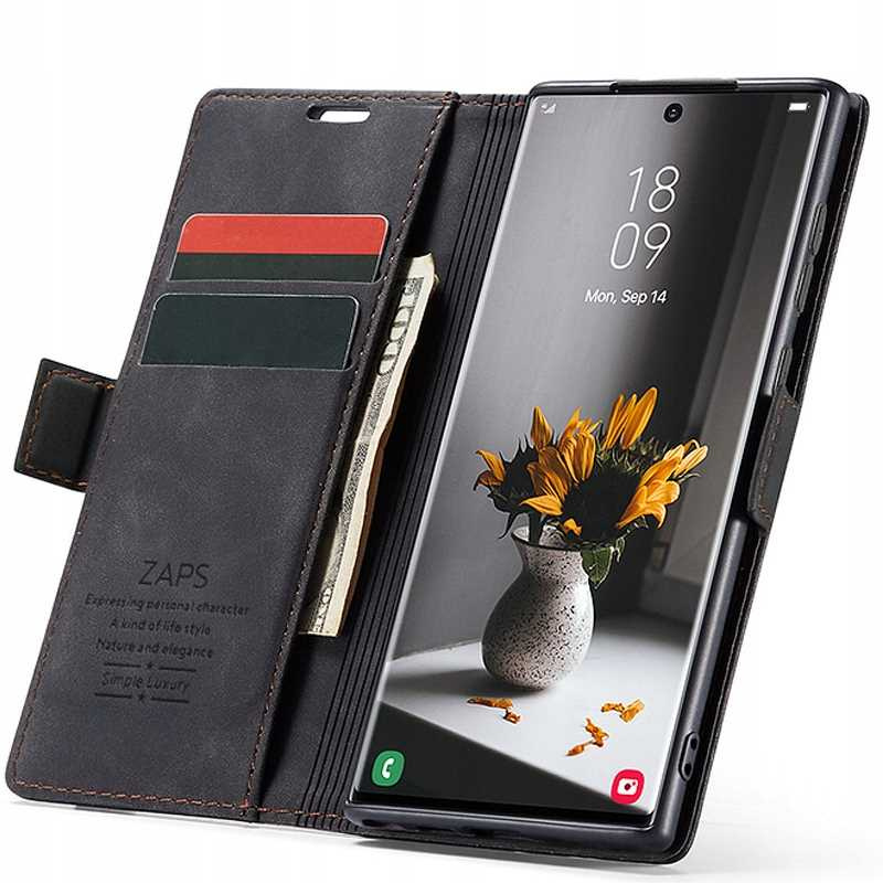 Spacecase maka tipa maciņš Galaxy S23 Ultra melns