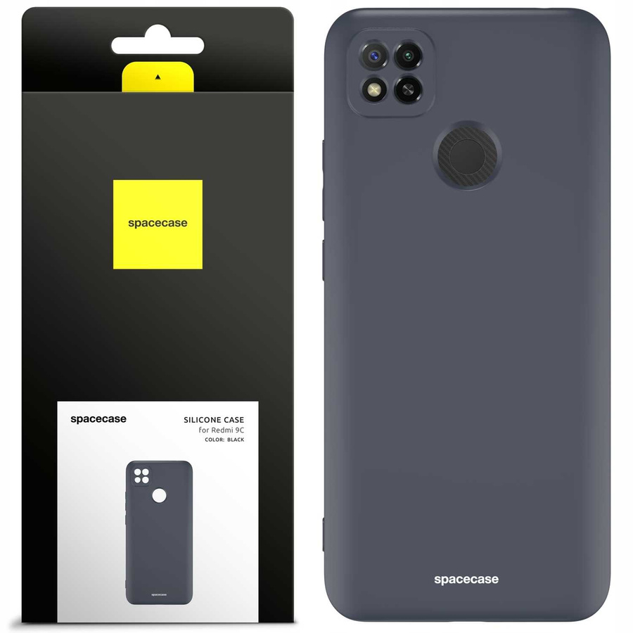 Spacecase silikona maciņš Redmi 9C melns