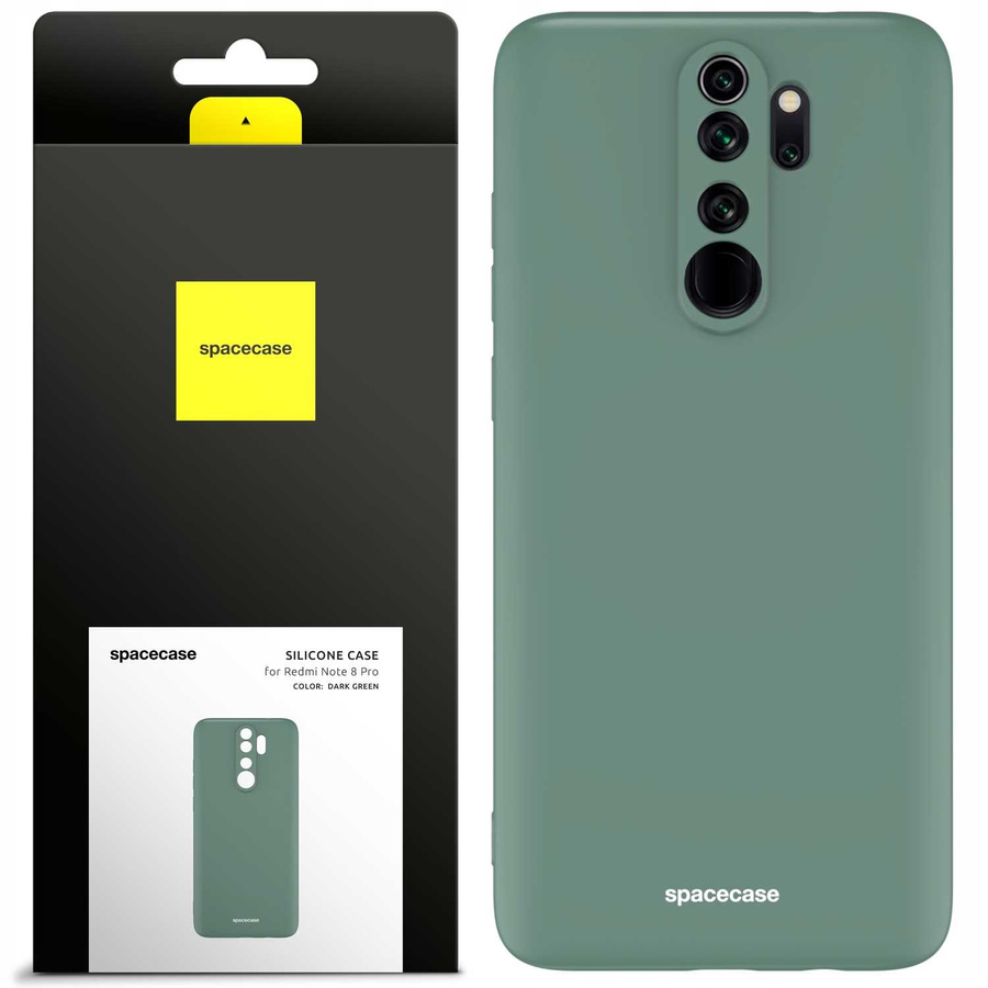 Spacecase silikona maciņš Redmi Note 8 Pro tumši zaļš
