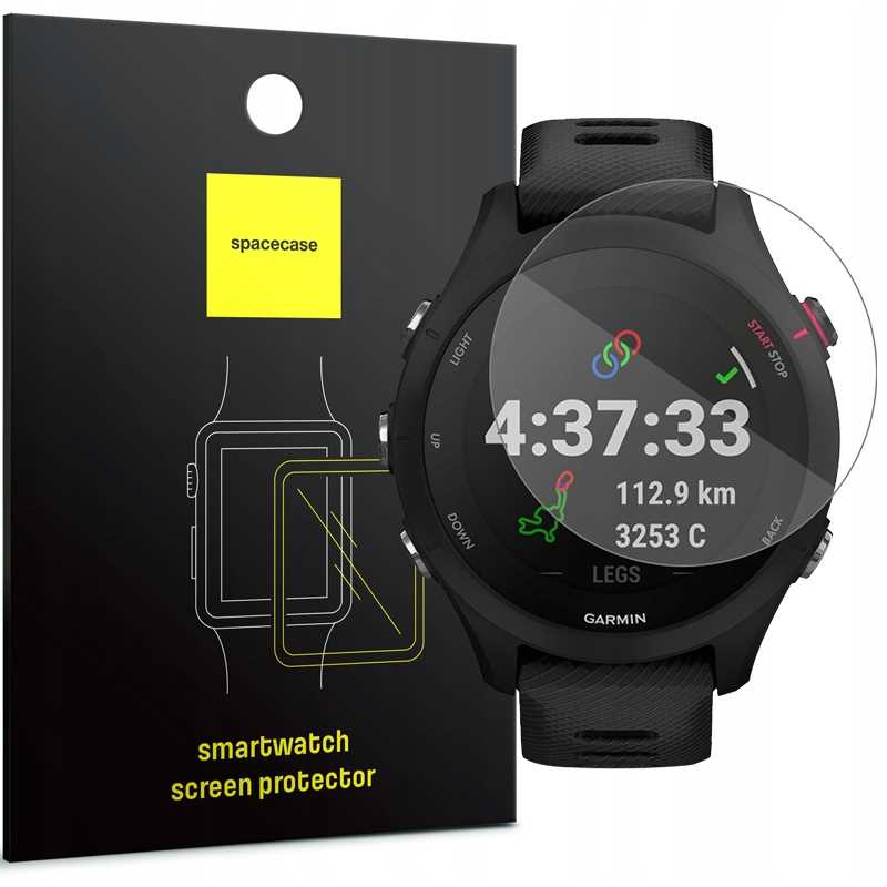 Spacecase rūdīts stikls SW Glass 2.5D Garmin Forerunner 255 46mm