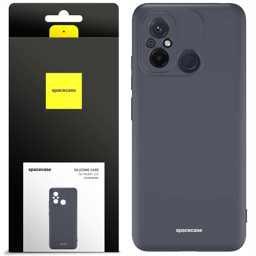 Spacecase Silikona maciņš Redmi Redmi 12C melns
