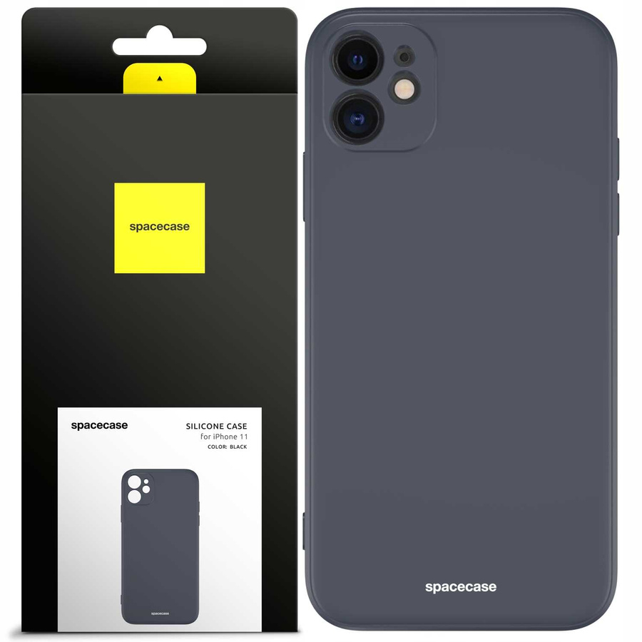 Spacecase Silikona maciņš iPhone 11 melns