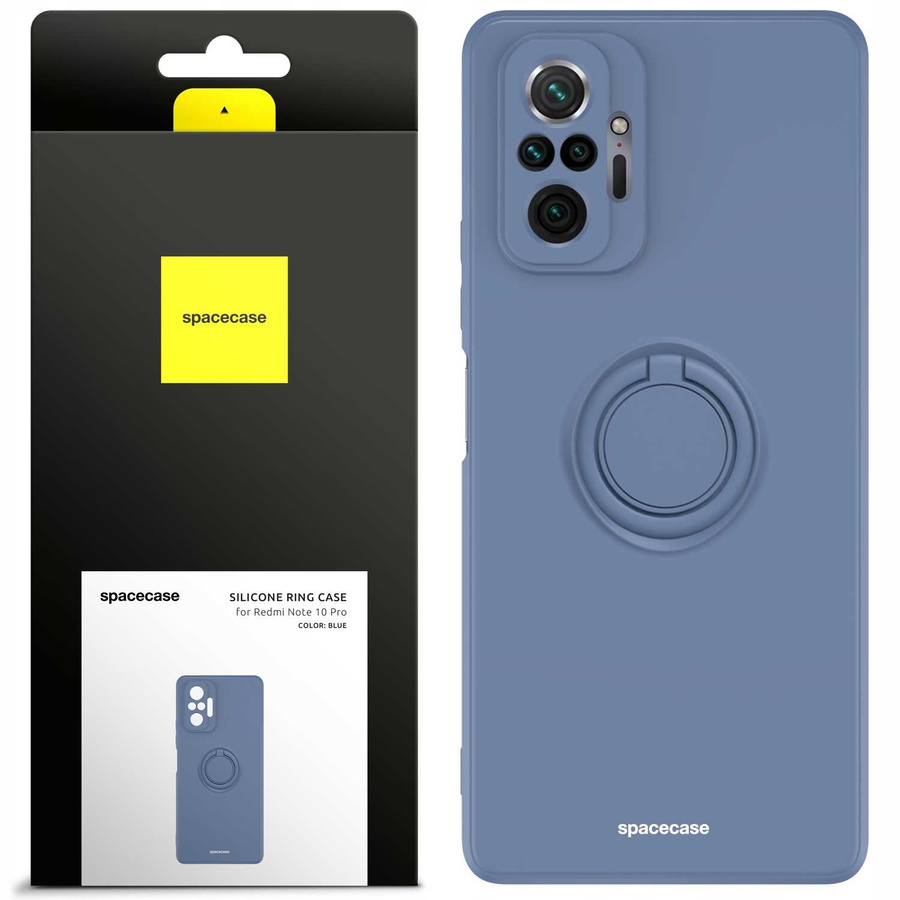 Spacecase Silikona maciņš ar gredzenu Redmi Note 9S/9 Pro tumši zaļš
