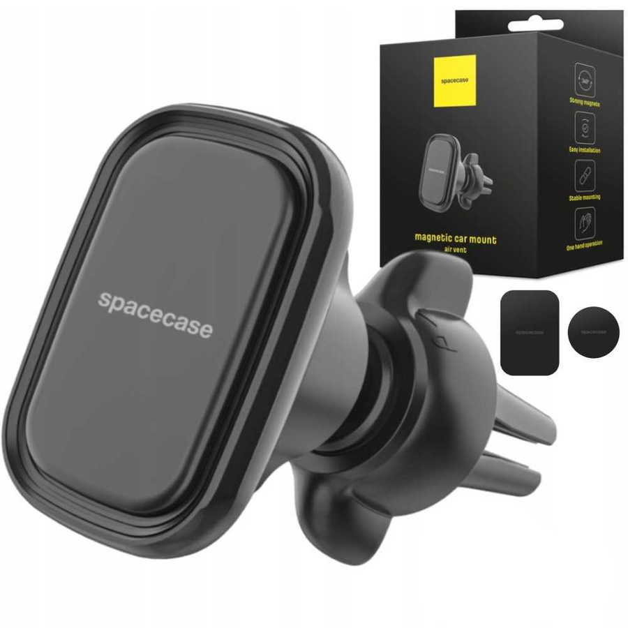 Spacecase Auto turētājs SC08 Air Vent Magnetic melns