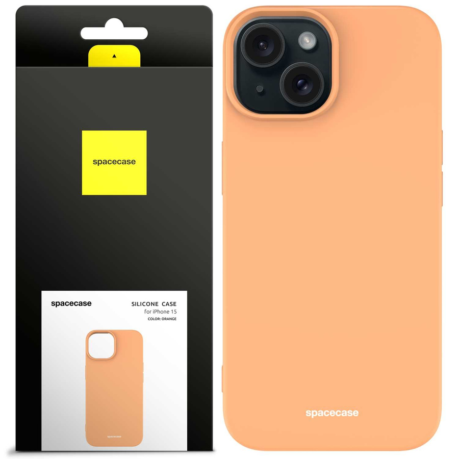 Spacecase Silikona maciņš iPhone 15 oranžs