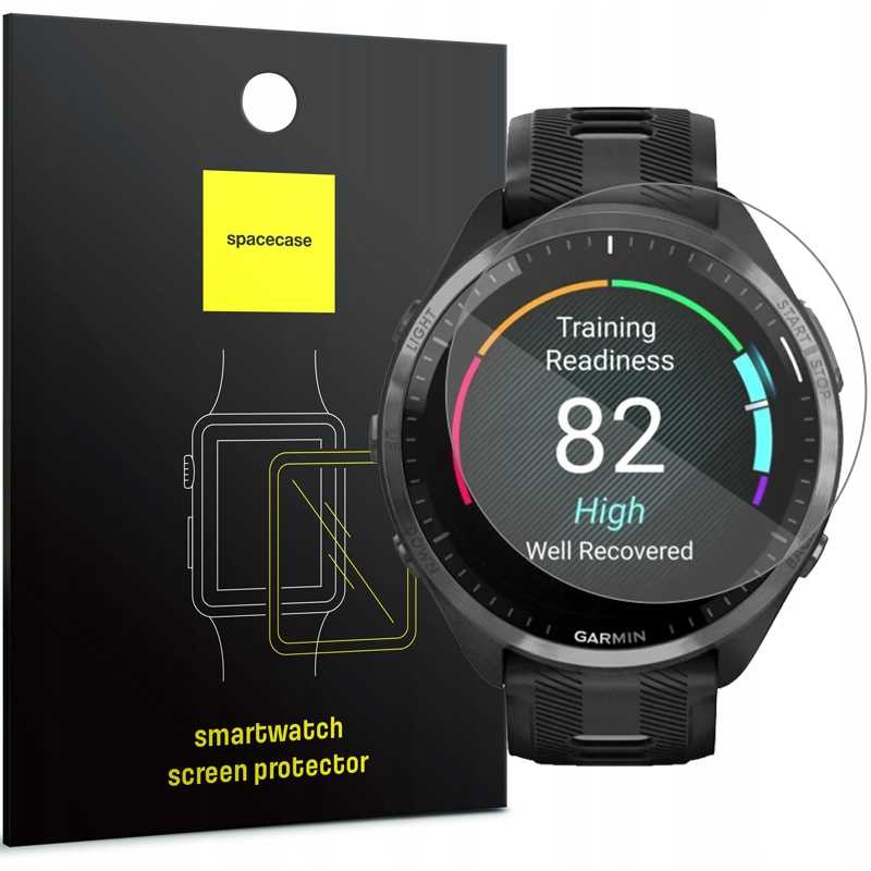 Spacecase Rūdīts stikls SW Glass 2.5D Garmin Forerunner 965