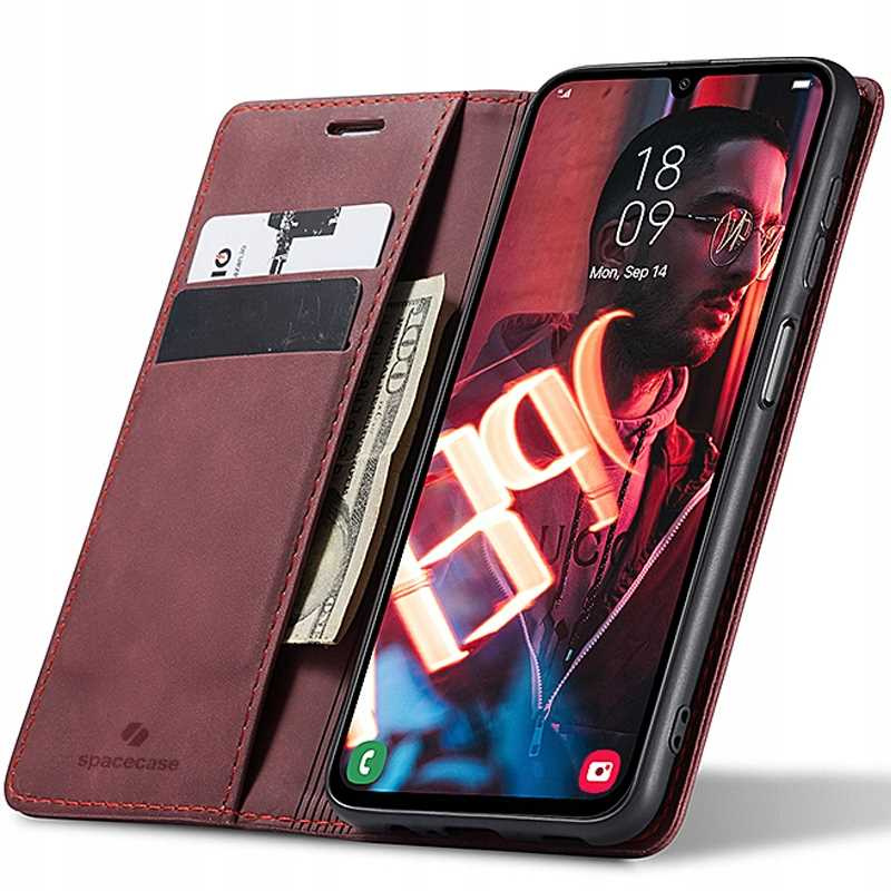 Spacecase Maciņš Wallet Galaxy A25 5G sarkans