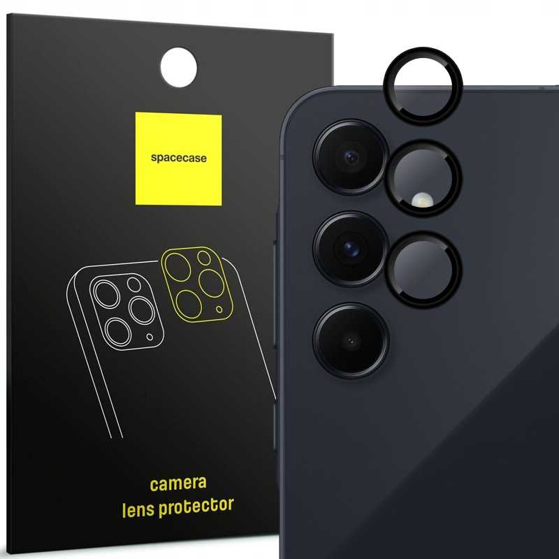 Spacecase Kameras stikls Camera Ring Galaxy A55 5G melns
