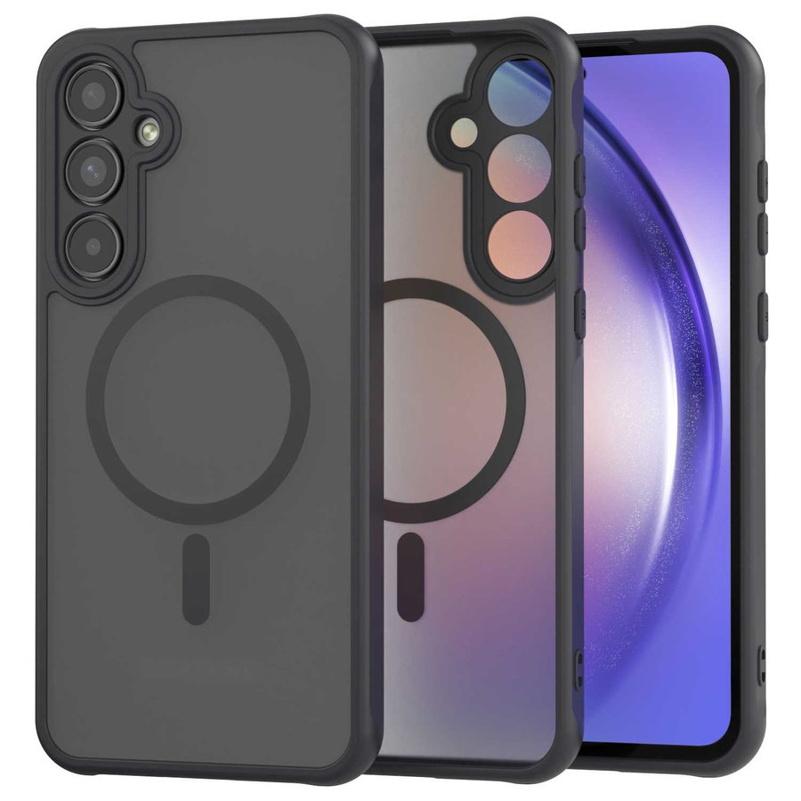 Spacecase Maciņš Hybrid Mag Galaxy A55 5G melns