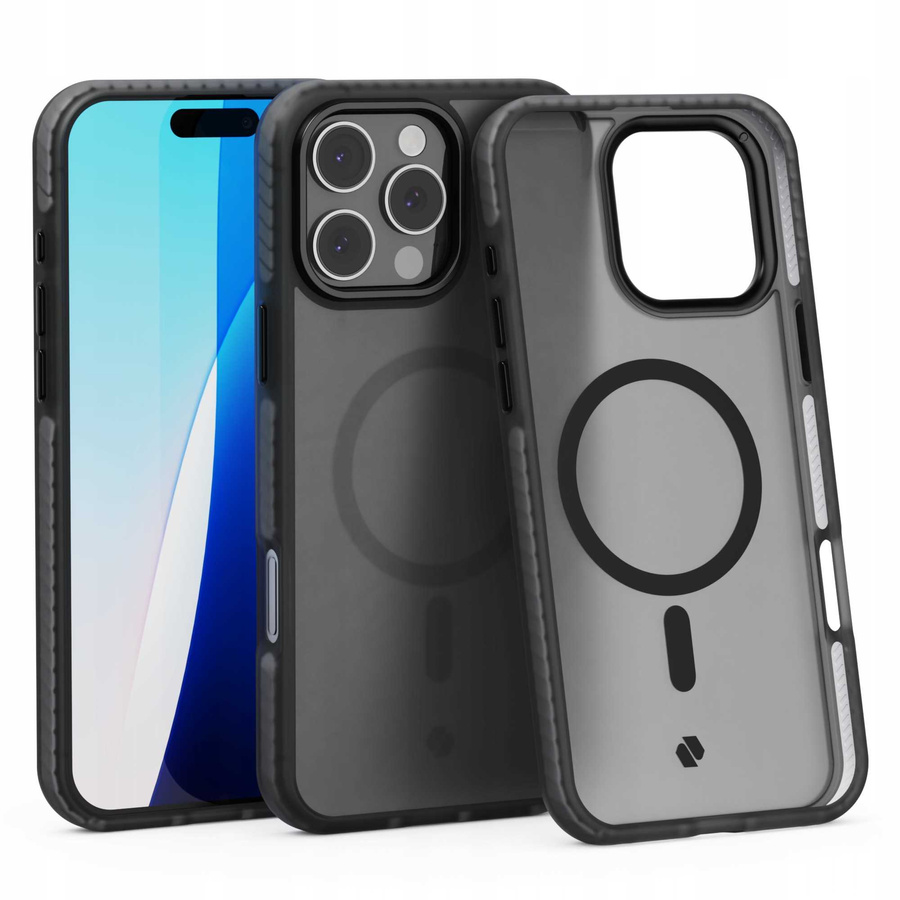 Spacecase Maciņš Hybrid Fusion Mag iPhone 16 Pro Max melns