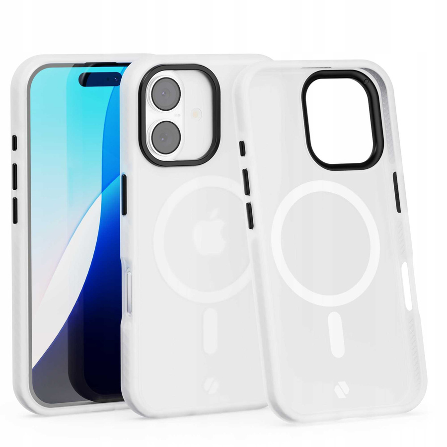 Spacecase Maciņš Hybrid Fusion Mag iPhone 16 caurspīdīgs